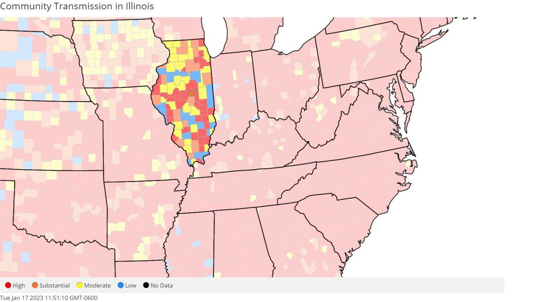 Illinois_Community_Transmission DeWitt 1-17-23