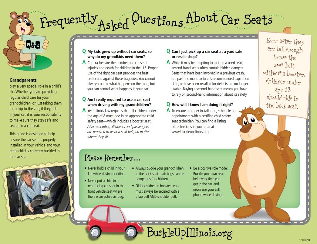 Grandparents FAQ about car seats